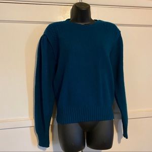 Vintage Teal Crew Neck Sweater